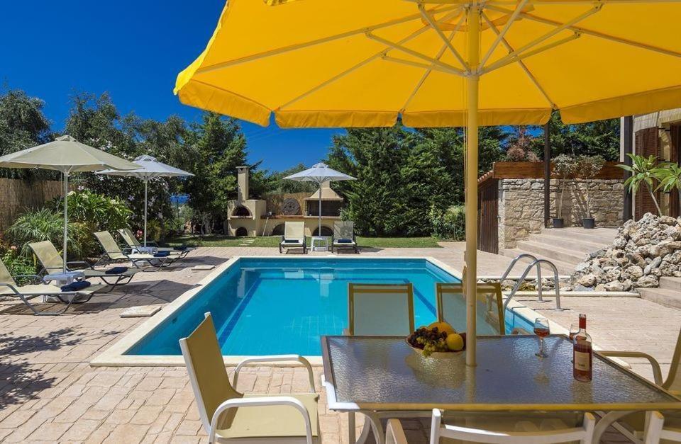 Exclusive Crete Villa Villa Citrus 3 Bedroom Private Pool Rethymnon Asterion Bagian luar foto